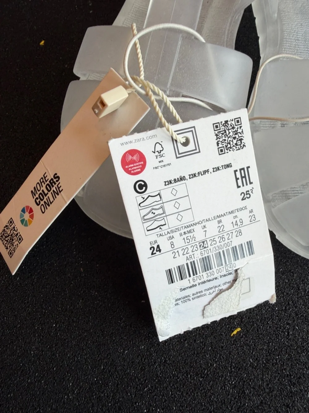 Zara Clear Jelly Fisherman Sandals NWT - Picture 8 of 8